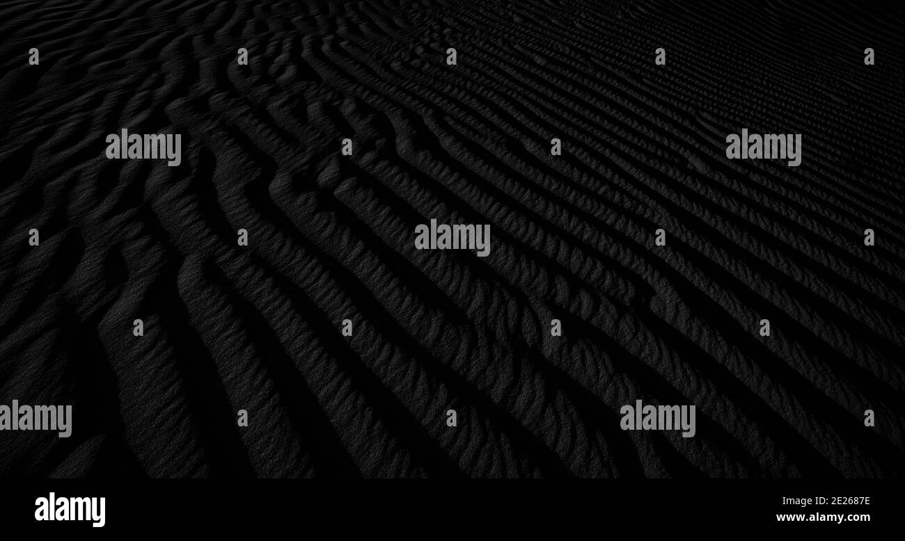 Black and white dark texture of desert sand dunes Stock Photo Alamy