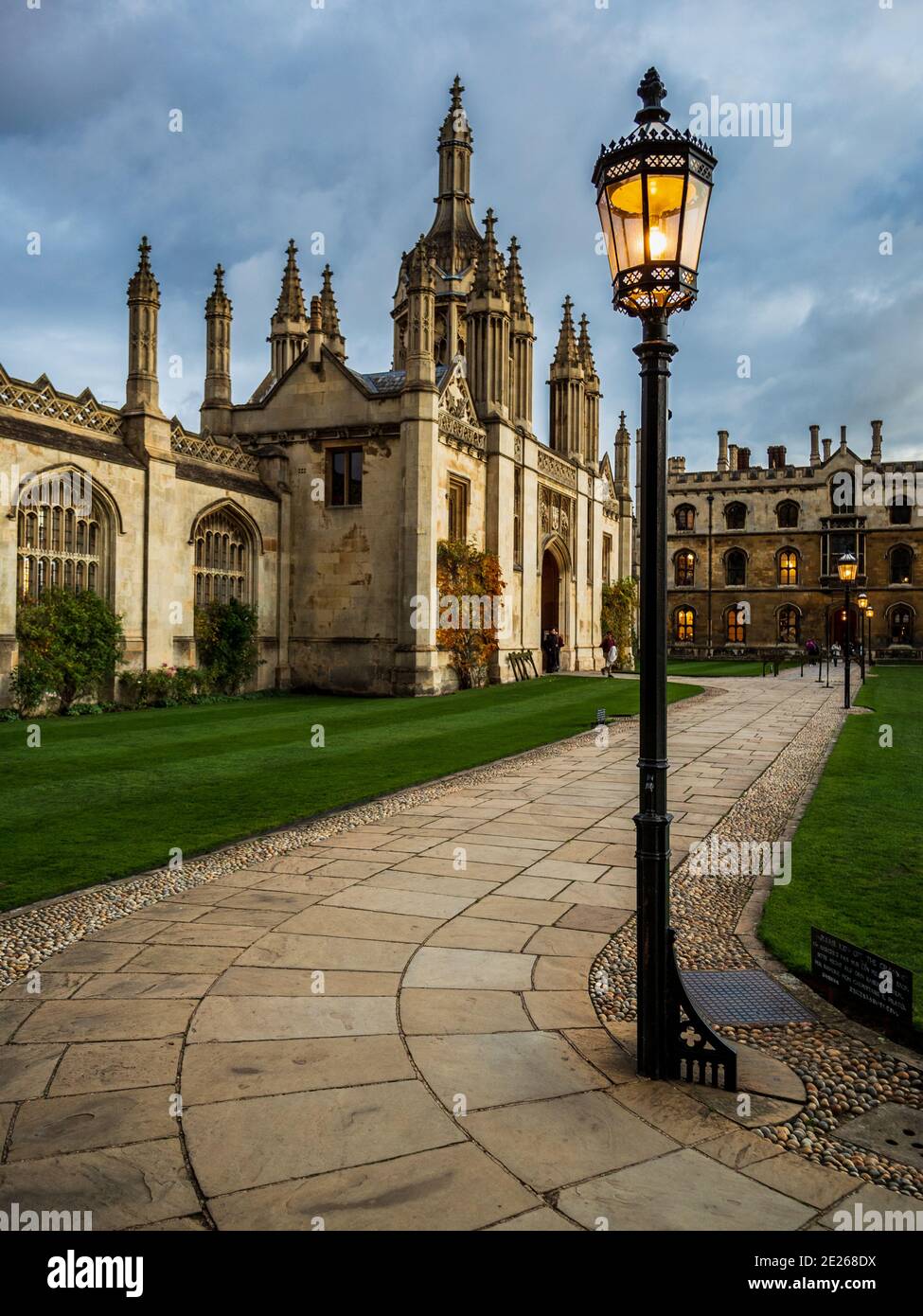 University of Cambridge Kings College - Kings College Gatehouse Cambridge University. Traditional Cambridge. Stock Photo
