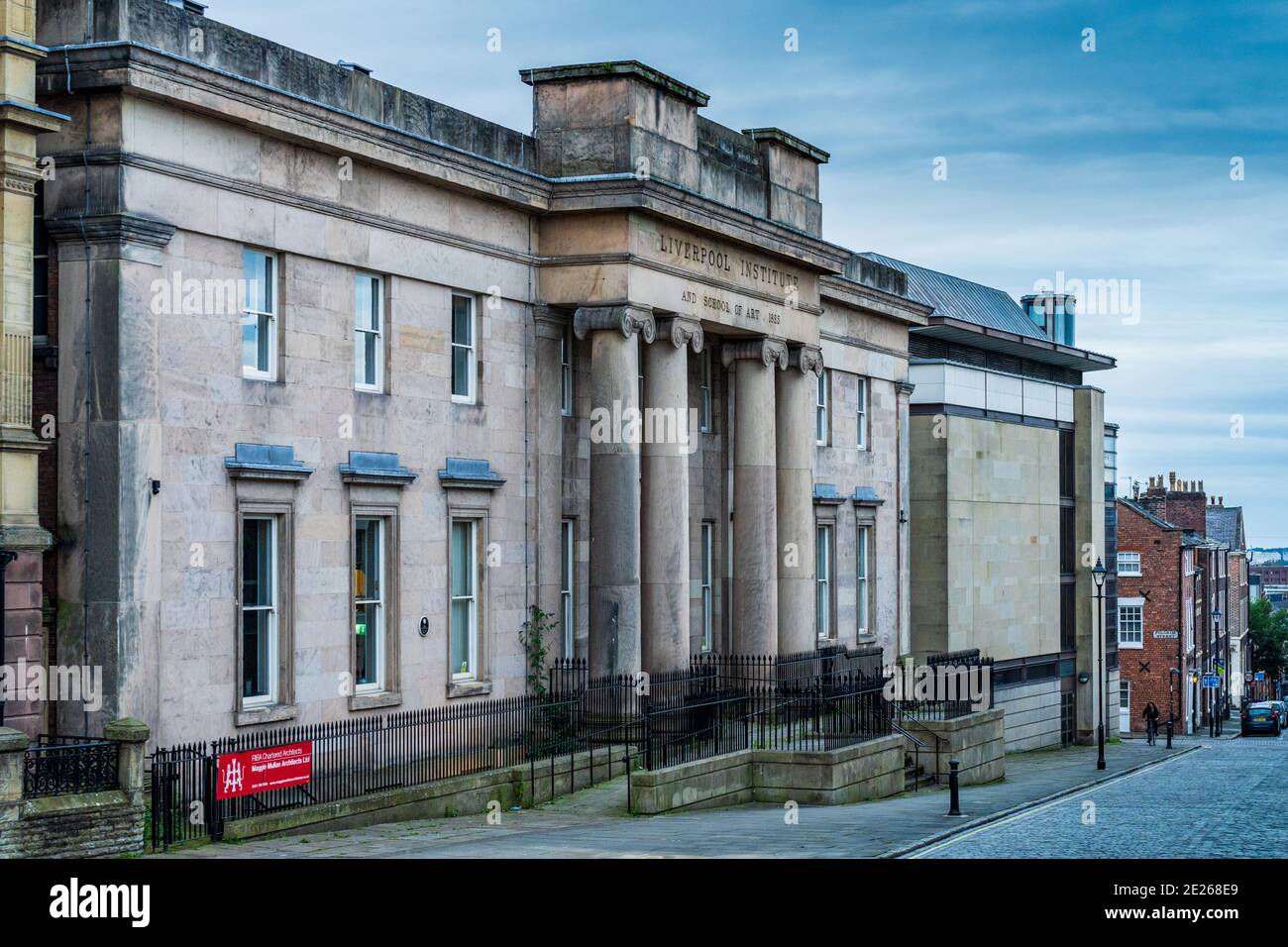 The Liverpool Institute for Performing Arts or LIPA. Opened 1996 it  was founded by musician Paul McCartney and Mark Featherstone-Witty. Stock Photo