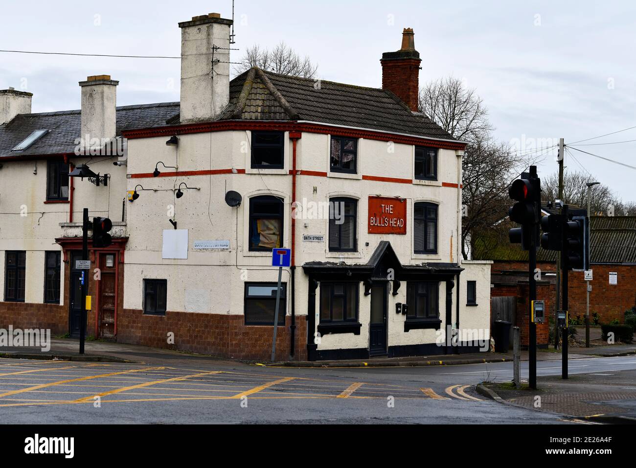 The Bulls Head pub in Belgrave, Leicester. Now closed and converted into  apartments. Stock Photo