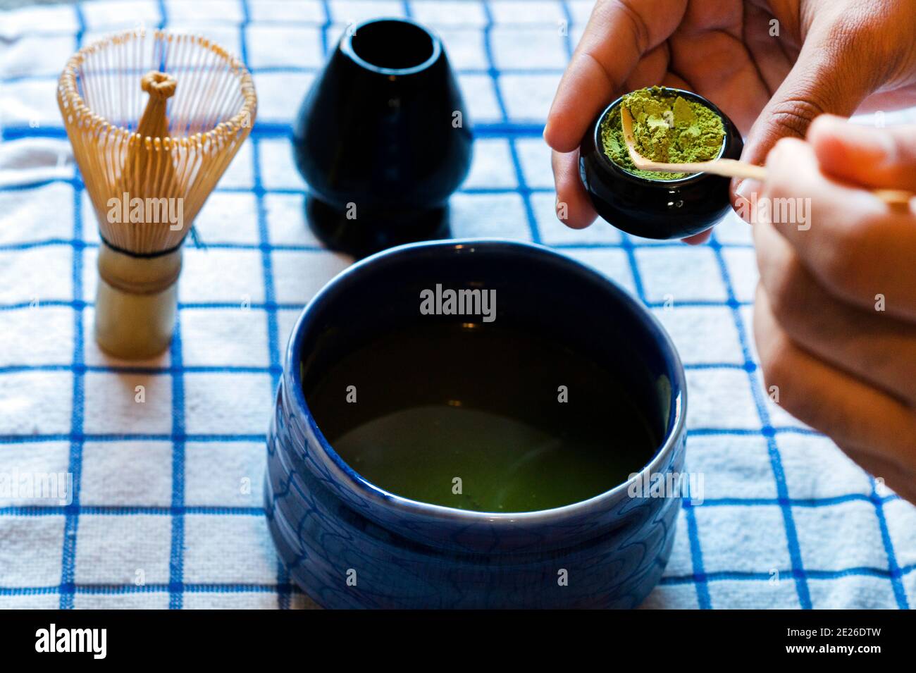 Matcha Tea Set Stock Photo - Alamy