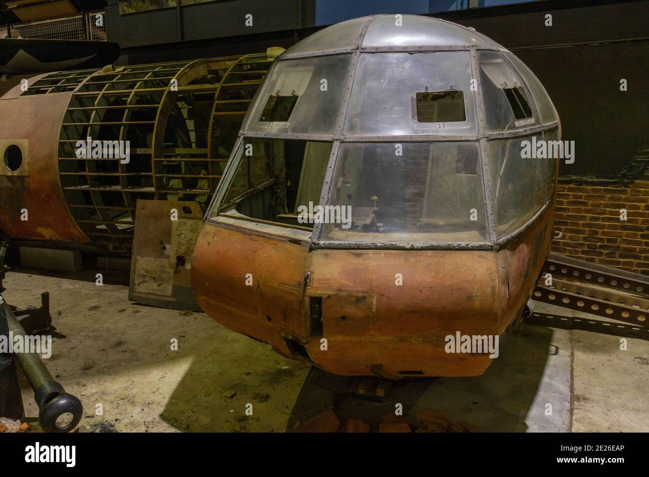 An original Mk II Horsa glider with jeep ramp on display at the Army ...