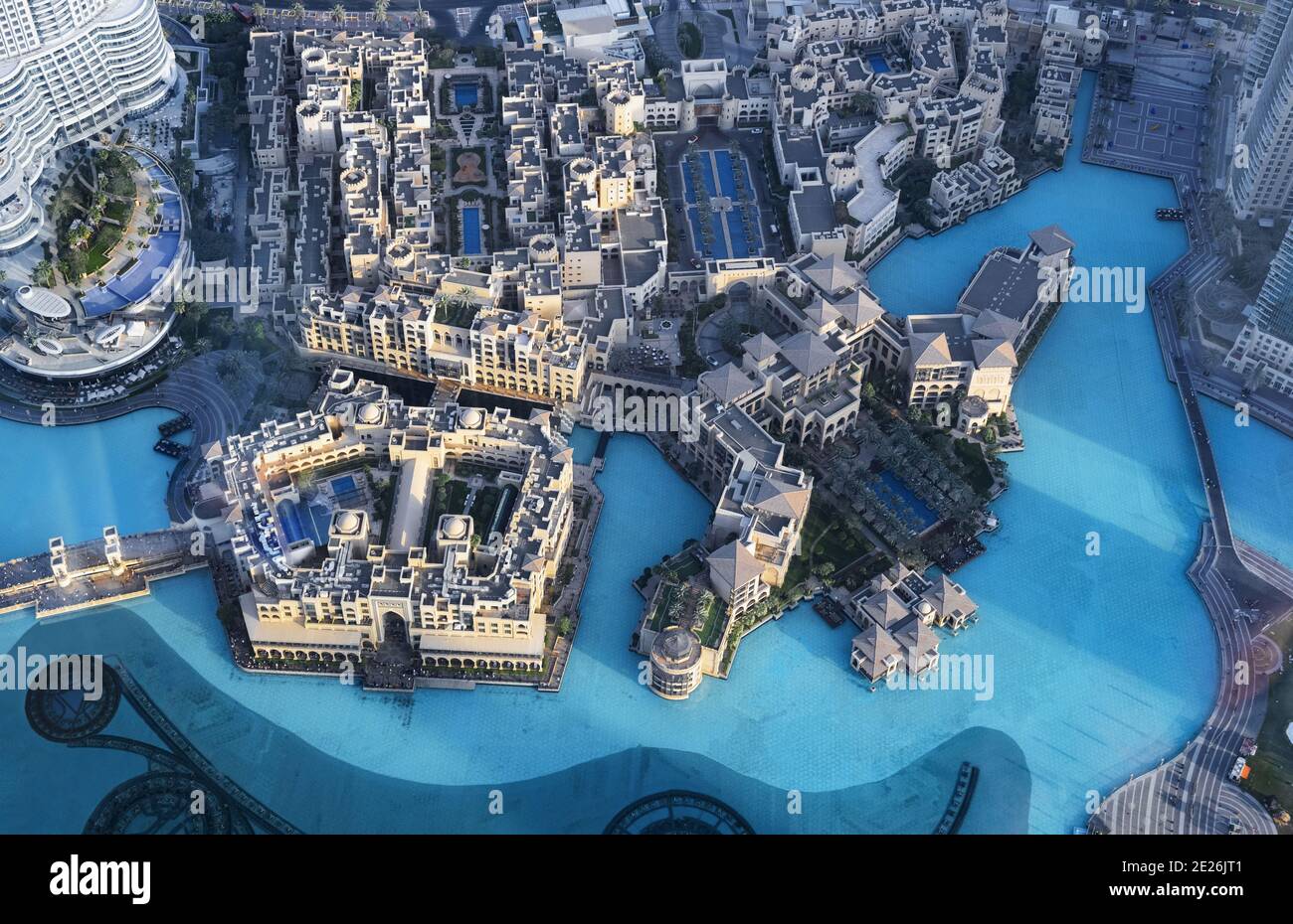 Aerial view of the downtown of Dubai Stock Photo - Alamy