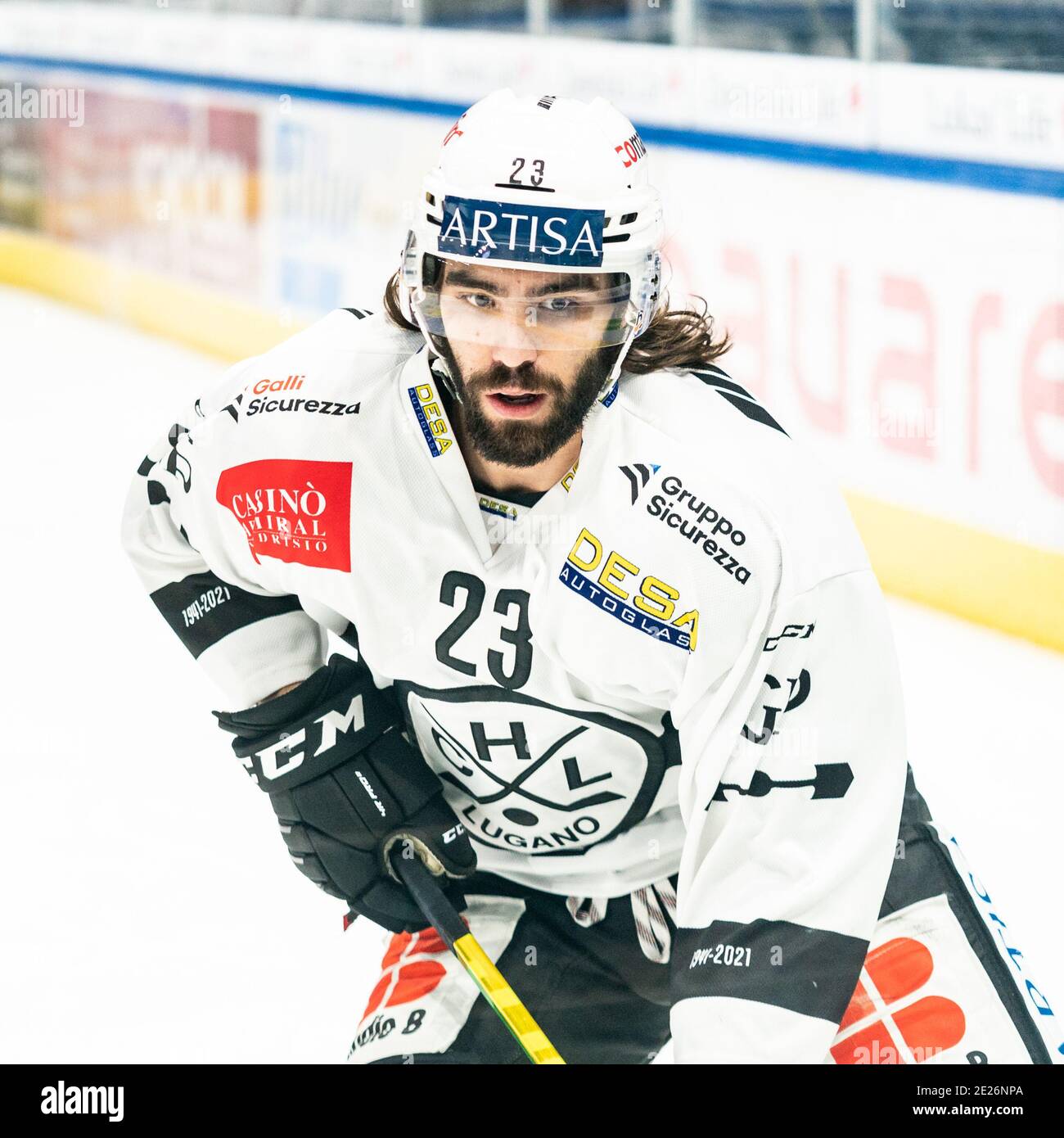 January 12th, 2021, Zurich, Hallenstadion, National League ZSC Lions - HC Lugano, # 23 Giovanni Morini (Lugano) Credit SPP Sport Press Photo