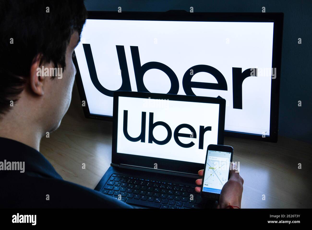 Logo Uber Stock Photo