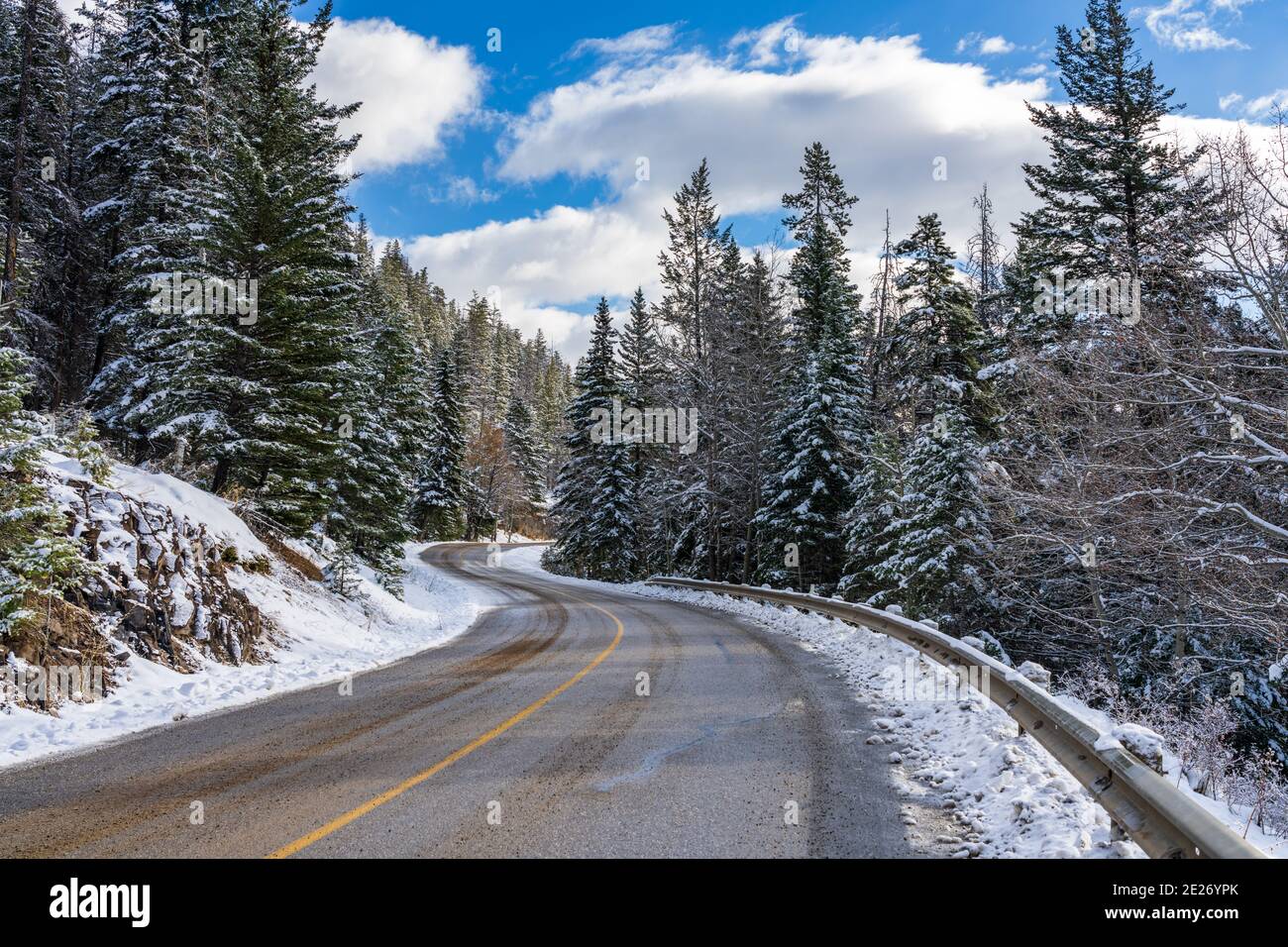 Mount Norquay Scenic Drive mountain road. Banff National Park, Canadian