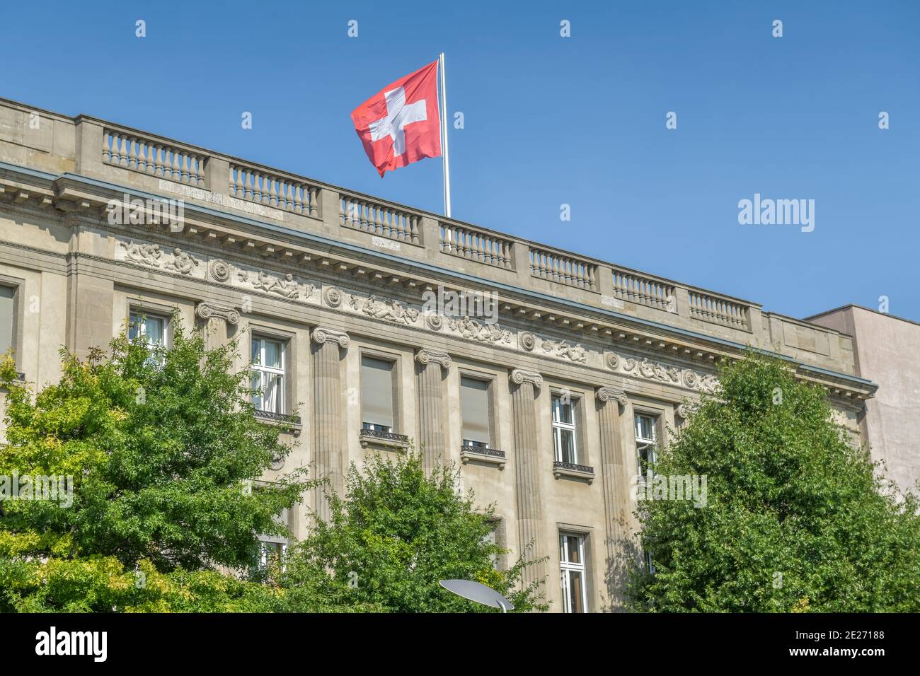 Schweizerische Botschaft, Otto-von-Bismarck-Allee, Mitte, Berlin, Deutschland Stock Photo