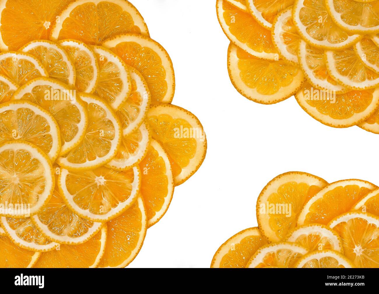Sliced lemons path isolated hi-res stock photography and images - Alamy