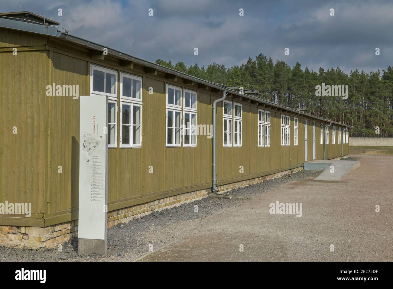 Baracke 39, Gedenkstätte und Museum Konzentrationslager Sachsenhausen, Oranienburg, Landkreis Oberhavel, Brandenburg, Deutschland Stock Photo