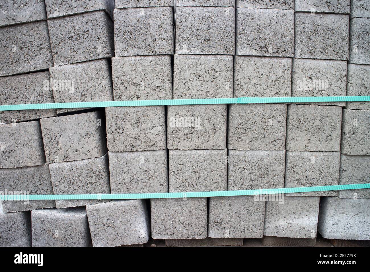 Pile of concrete stones at a construction site Stock Photo - Alamy