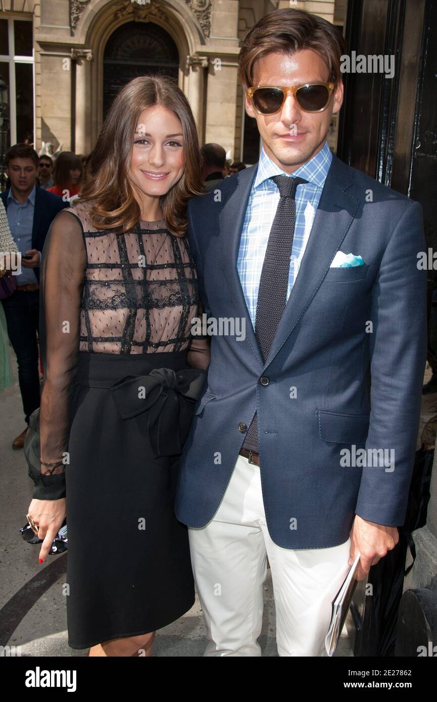 Olivia Palermo and her boyfriend Johannes Huebl attending the Valentino  Haute-Couture Fall-Winter 2011-2012 collection presentation held at the  Hotel Salomon de Rothschild in Paris, France on July 6, 2011. Photo by  Nicolas