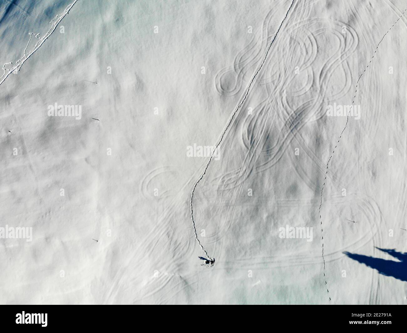 Human traces snow landscape hi-res stock photography and images - Alamy