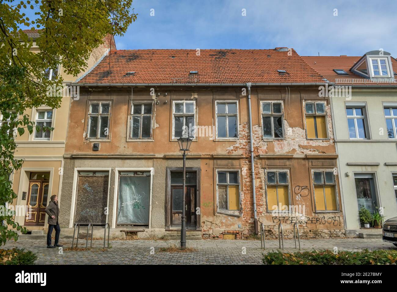 Hausruine, Am Alten Gymnasium, Neuruppin, Landkreis Ostprignitz-Ruppin, Brandenburg, Deutschland Stock Photo