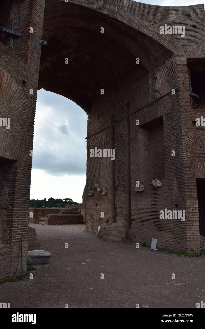 Ruins of Palatine Hill - Rome, Italy Stock Photo