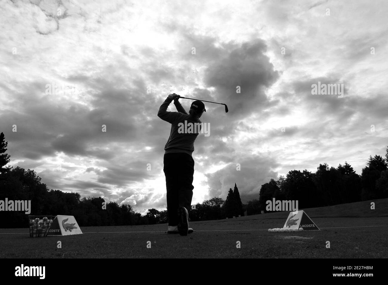 warm up on the practice drills early in the morning during the 4th round of the Evian Masters, in Evian-les-Bains, French Alps, France on July 24, 2011. Photo by Manuel Blondeau/ABACAPRESS.COM Stock Photo