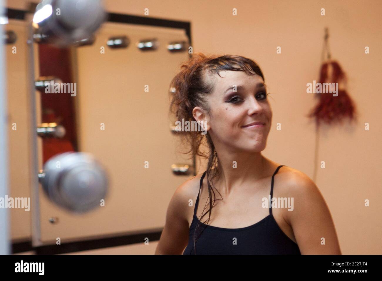 French singer Zaz performs live on the stage of the Festival de ...