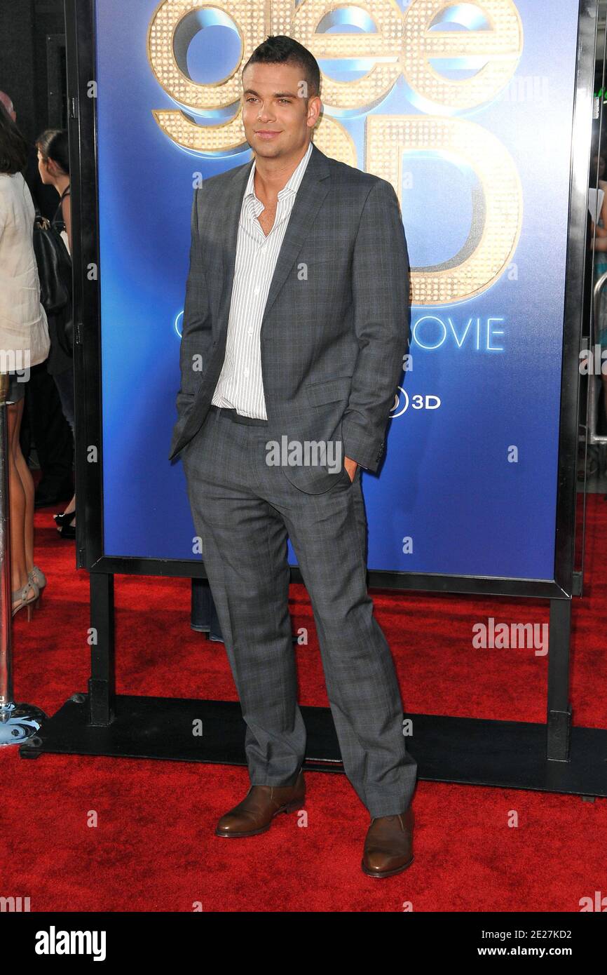 Mark Salling attending the World Premiere of 'Glee The 3D Concert Movie' held at Regency Village Theatre in Westwood, CA, USA on August 6, 2011. Photo by Tony DiMaio/ABACAPRESS.COM Stock Photo