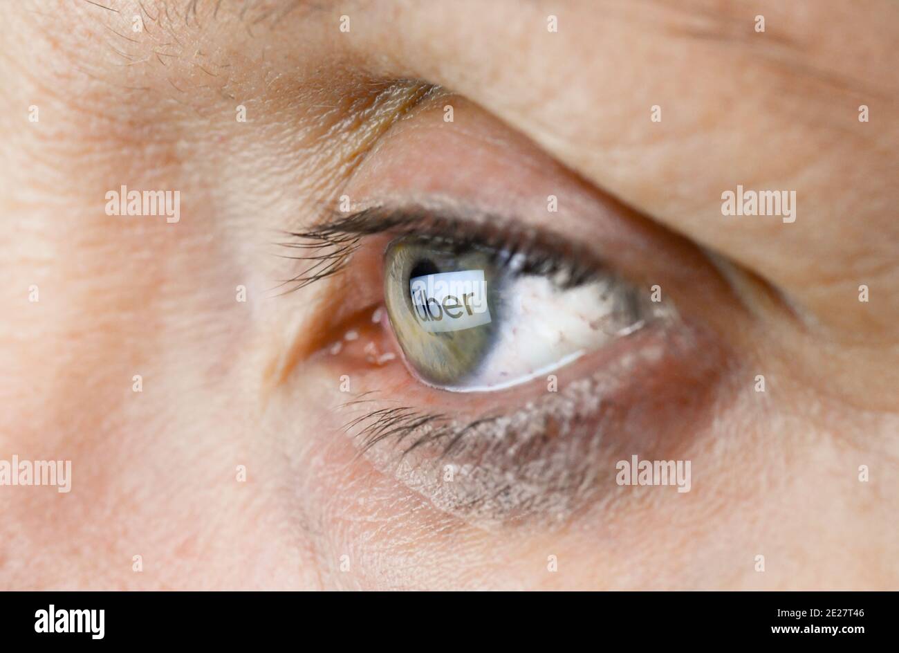 Auge, Logo Uber Stock Photo