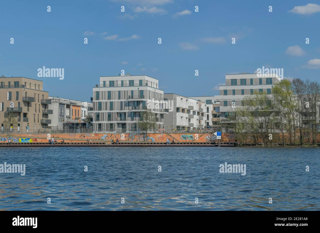 Neubaugebiet Waterkant, Haselhorst, Spandau, Berlin, Deutschland Stock Photo