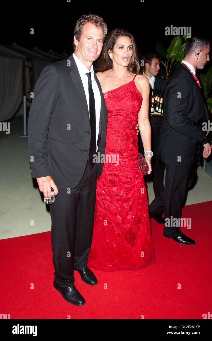 Model Cindy Crawford and her husband Rande Gerber arriving at