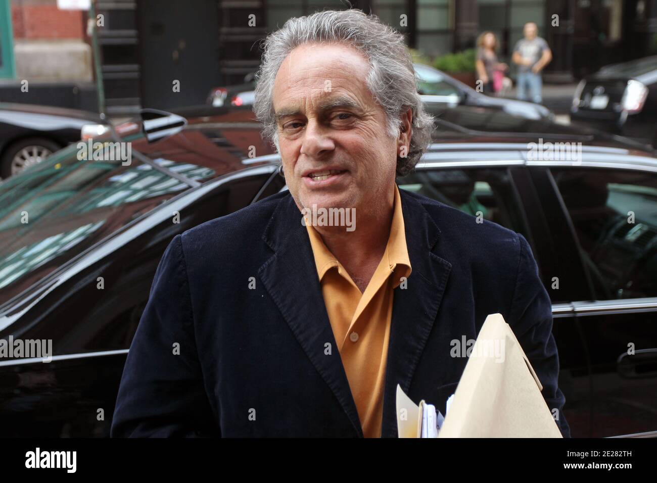 Dominique Strauss-Kahn's attorney Benjamin Brafman arrives at the townhouse in Tribeca, New York, NY on September 1, 2011. Photo by Charles Guerin/ABACAPRESS.COM Stock Photo