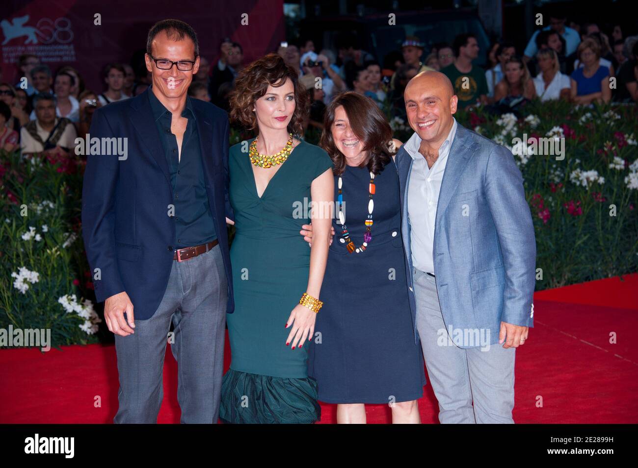 Violante Placido arriving for the Red Carpet of the premiere of 'Il  Villaggio di Cartone (out of competition)' during the 68th Venice  International Film Festival at Palazzo del Casino on September 6,