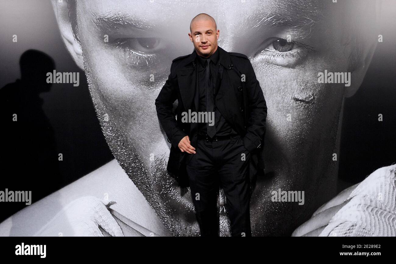 Tom Hardy attends the premiere of 'Warrior' at the Arclight Cinemas in Hollywood, Los Angeles, CA, USA on September 6, 2011. Photo by Lionel Hahn/ABACAPRESS.COM Stock Photo