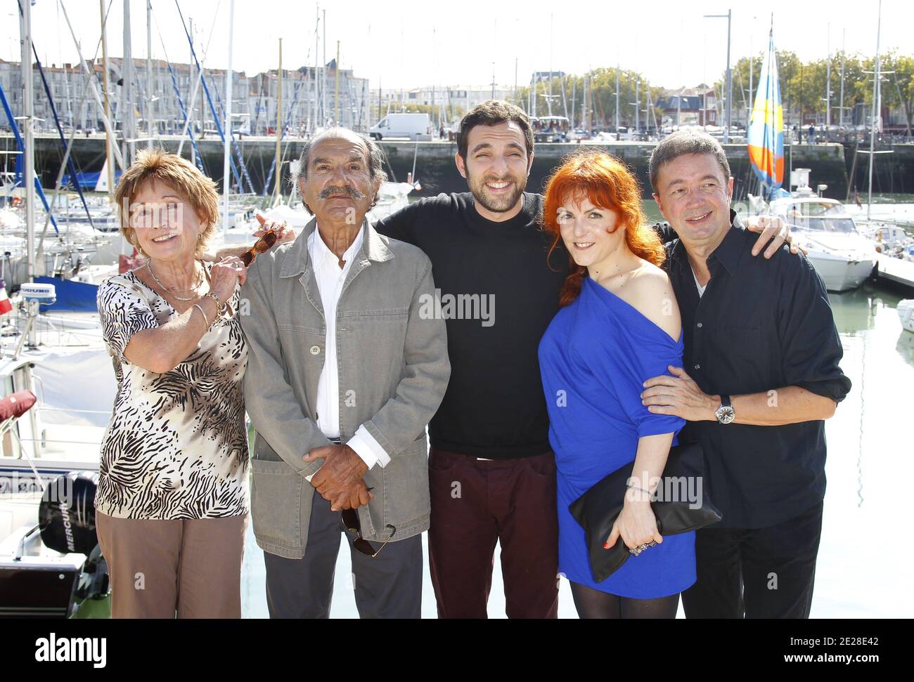 'Scene de menage' with Gerard Hernandez, Valerie Karsenti,Frederic Bouraly and Marion Game attending the 13th Festival of TV Fiction in La Rochelle, western France on September 10, 2011. Photo by Patrick Bernard/ABACAPRESS.COM Stock Photo