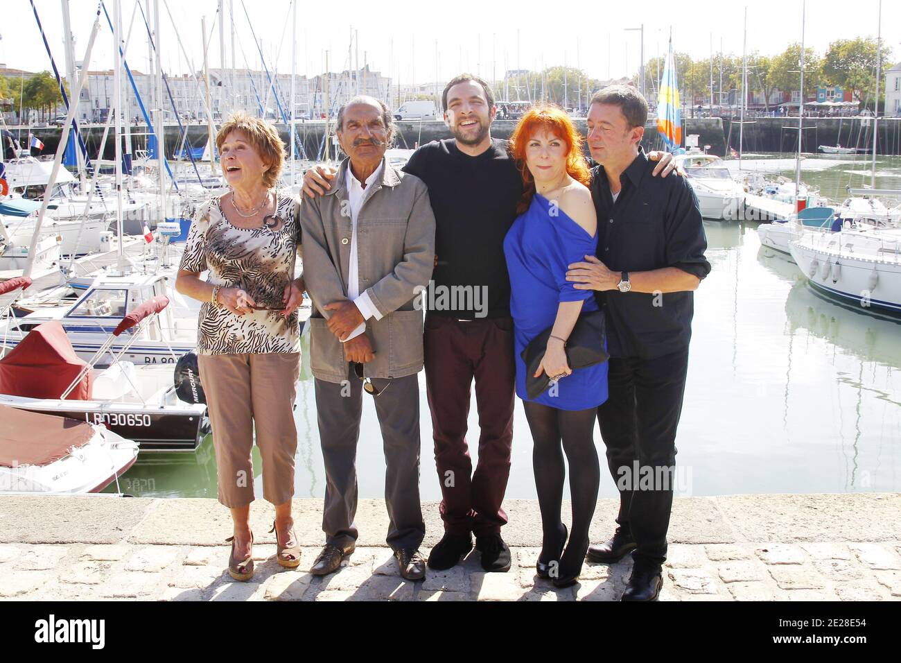 'Scene de menage' with Gerard Hernandez, Valerie Karsenti,Frederic Bouraly and Marion Game attending the 13th Festival of TV Fiction in La Rochelle, western France on September 10, 2011. Photo by Patrick Bernard/ABACAPRESS.COM Stock Photo
