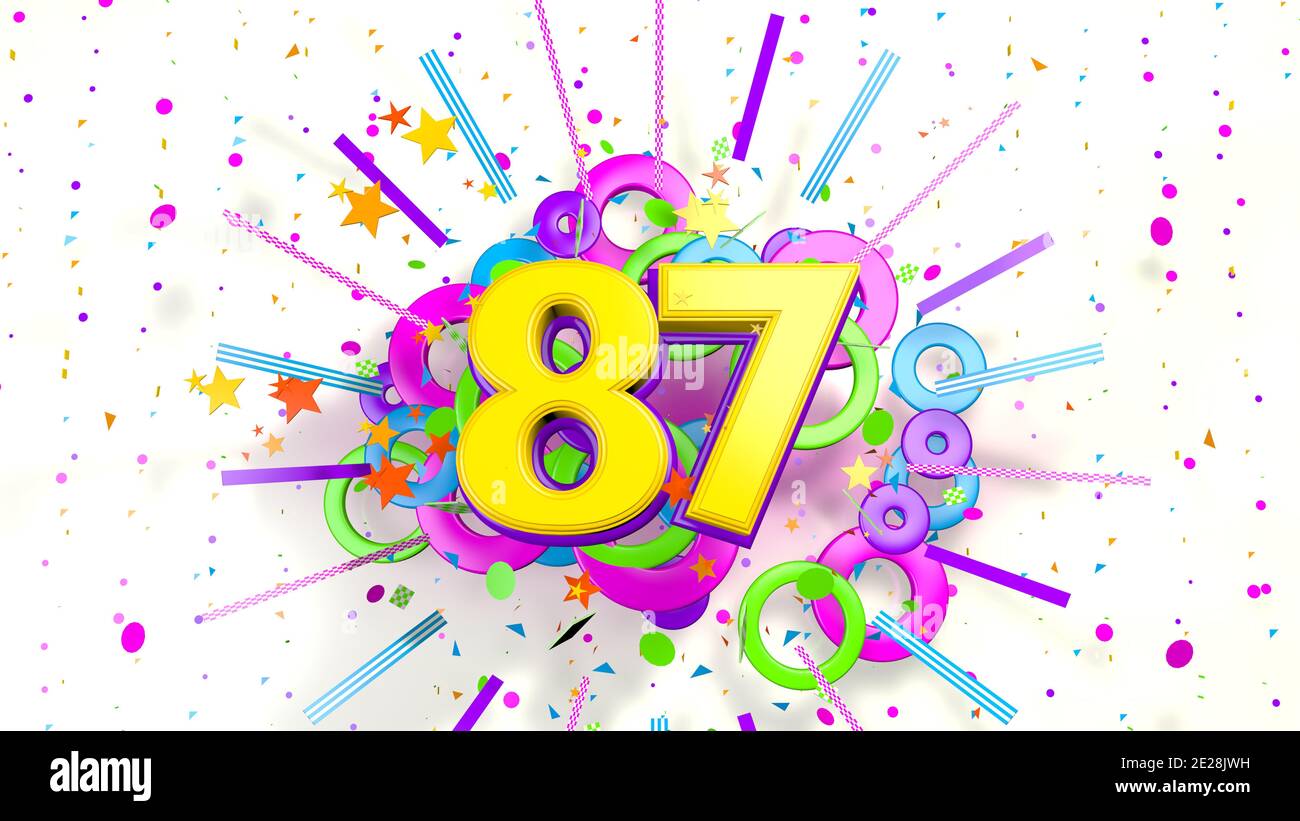 Number 87 hi res stock photography and images Alamy