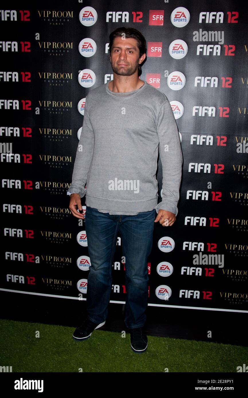 Stade Francaiss Pierre Rabadan (Rugby player) attending the launch of the new game FIFA 2012 (also called FIFA 12) held at the VIP Room Theatre in Paris, France on September 19, 2011.