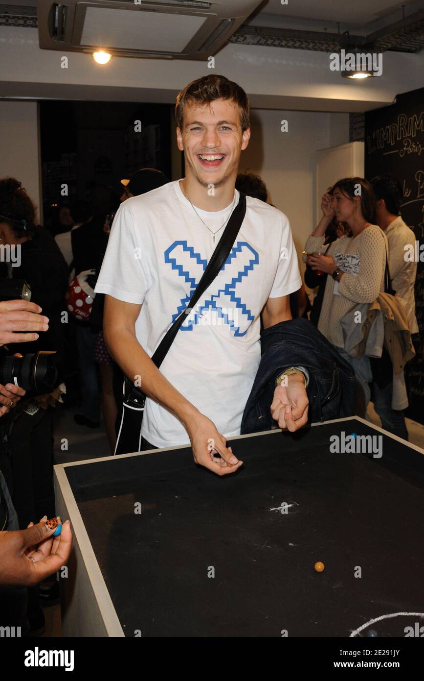 Christophe Lemaître attends Asics and Shoes-Up new shoes "Retro Rocket"  launch party in L'imprimerie ,in Paris, France, on september 27, 2011.  Photo by Alban Wyters/ABACAPRESS.COM Stock Photo - Alamy