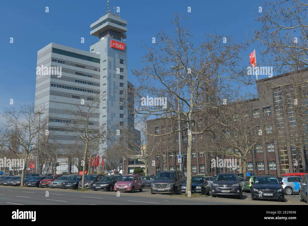 RBB-Hochhaus, Masurenallee, Westend, Charlottenburg, Berlin, Deutschland Stock Photo