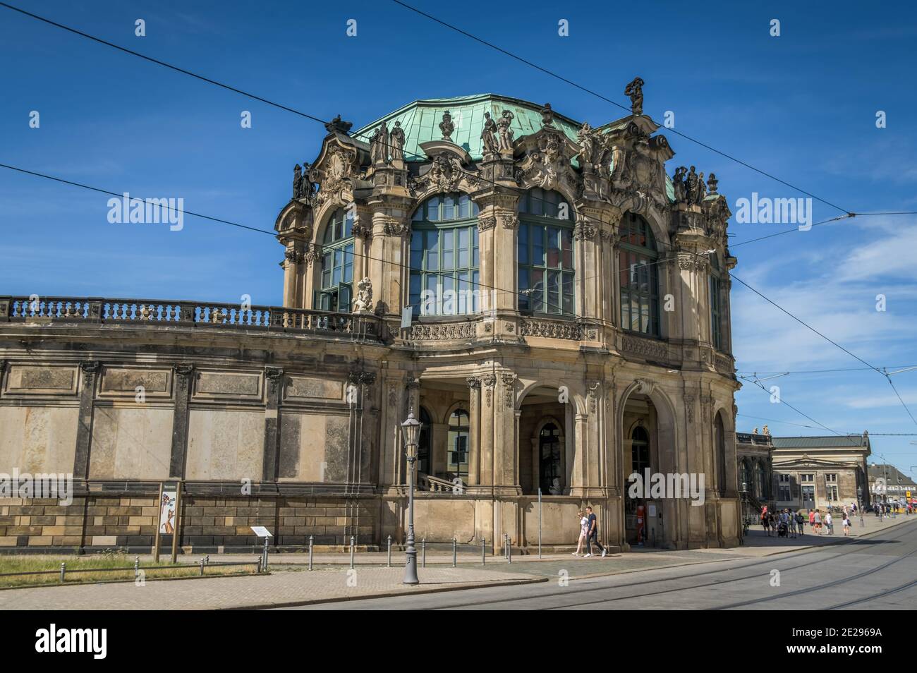 Glockenspielpavillon, Zwinger, Dresden, Sachsen, Deutschland Stock Photo