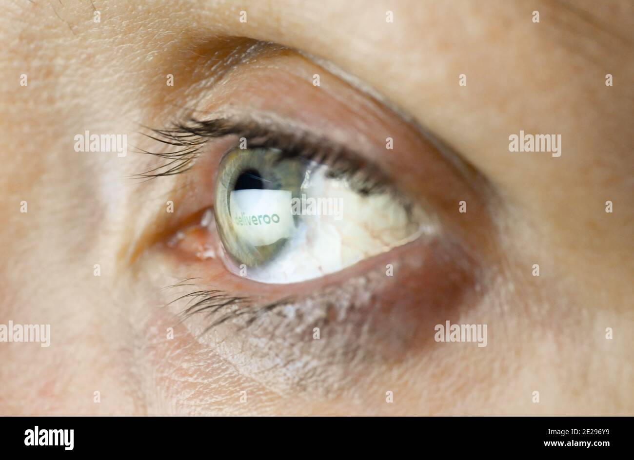 Auge, Logo deliveroo Stock Photo