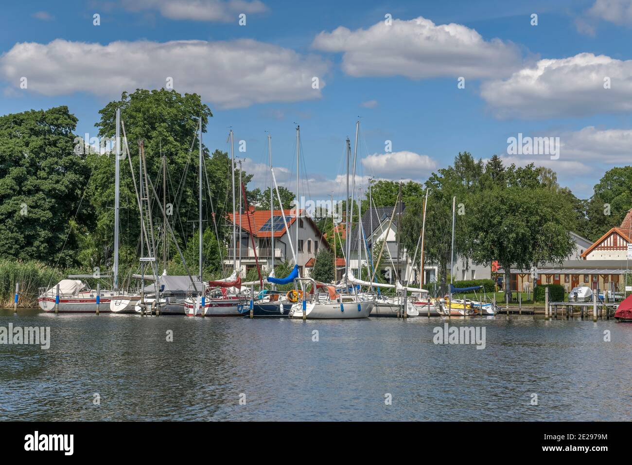Wohnhäuser Heiligensee, Havel, Reinickendorf, Berlin, Deutschland Stock