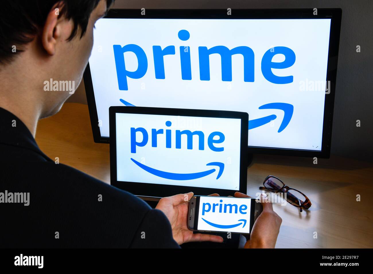 Logo amazon prime Stock Photo Alamy