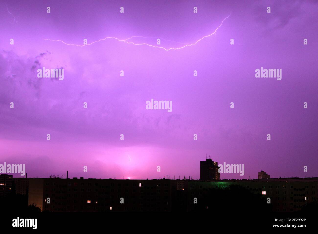 Purple night Stock Photo