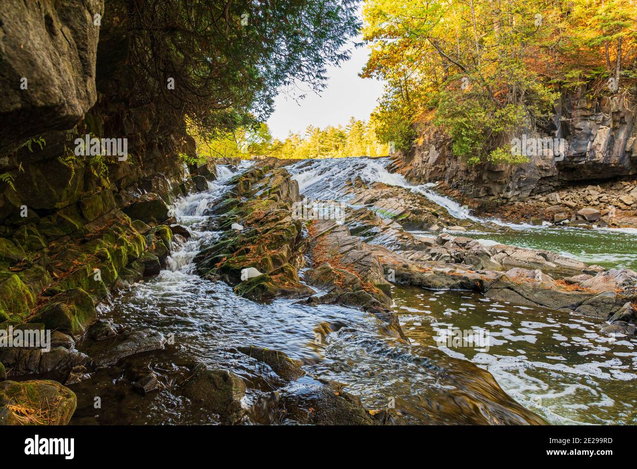 Bonnechere Waterfalls in Horton Eganville Ontario Canada Stock Photo