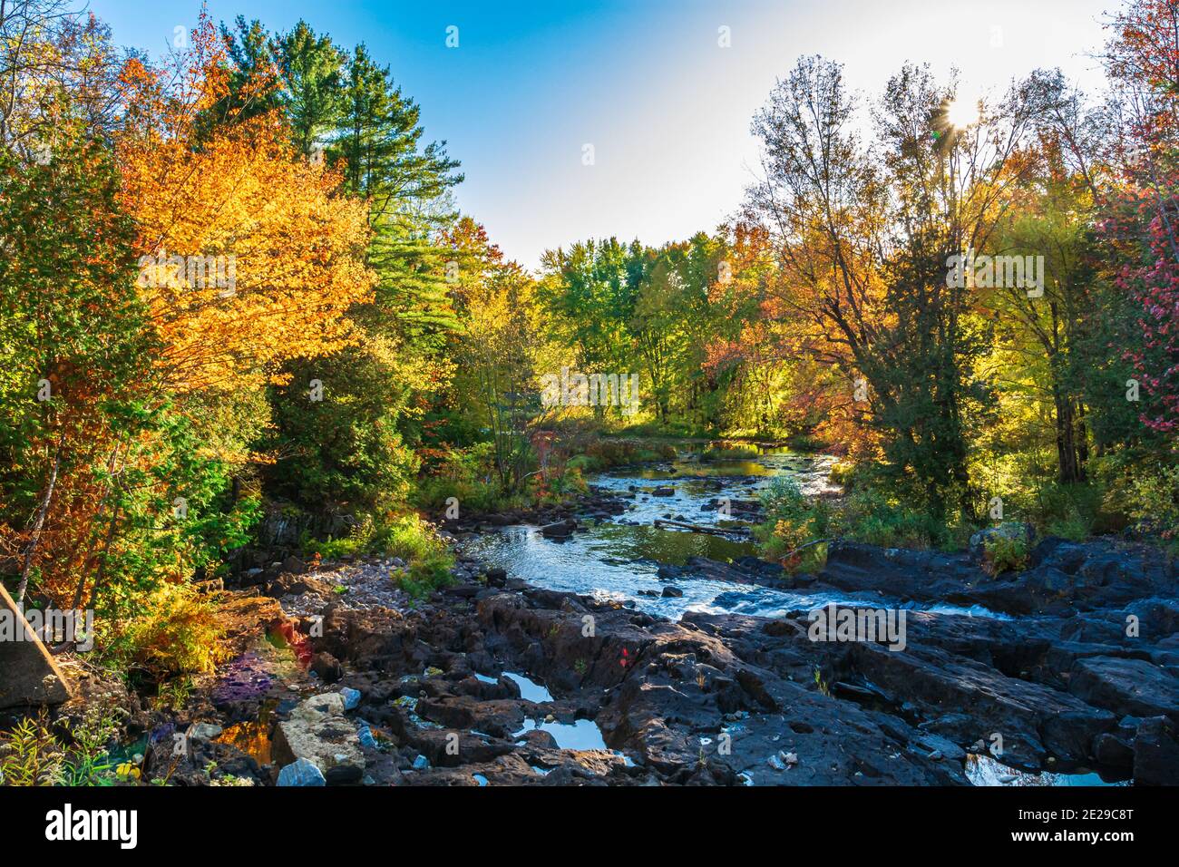 Algonquin Park Ontario Canada In Autumn Stock Photo