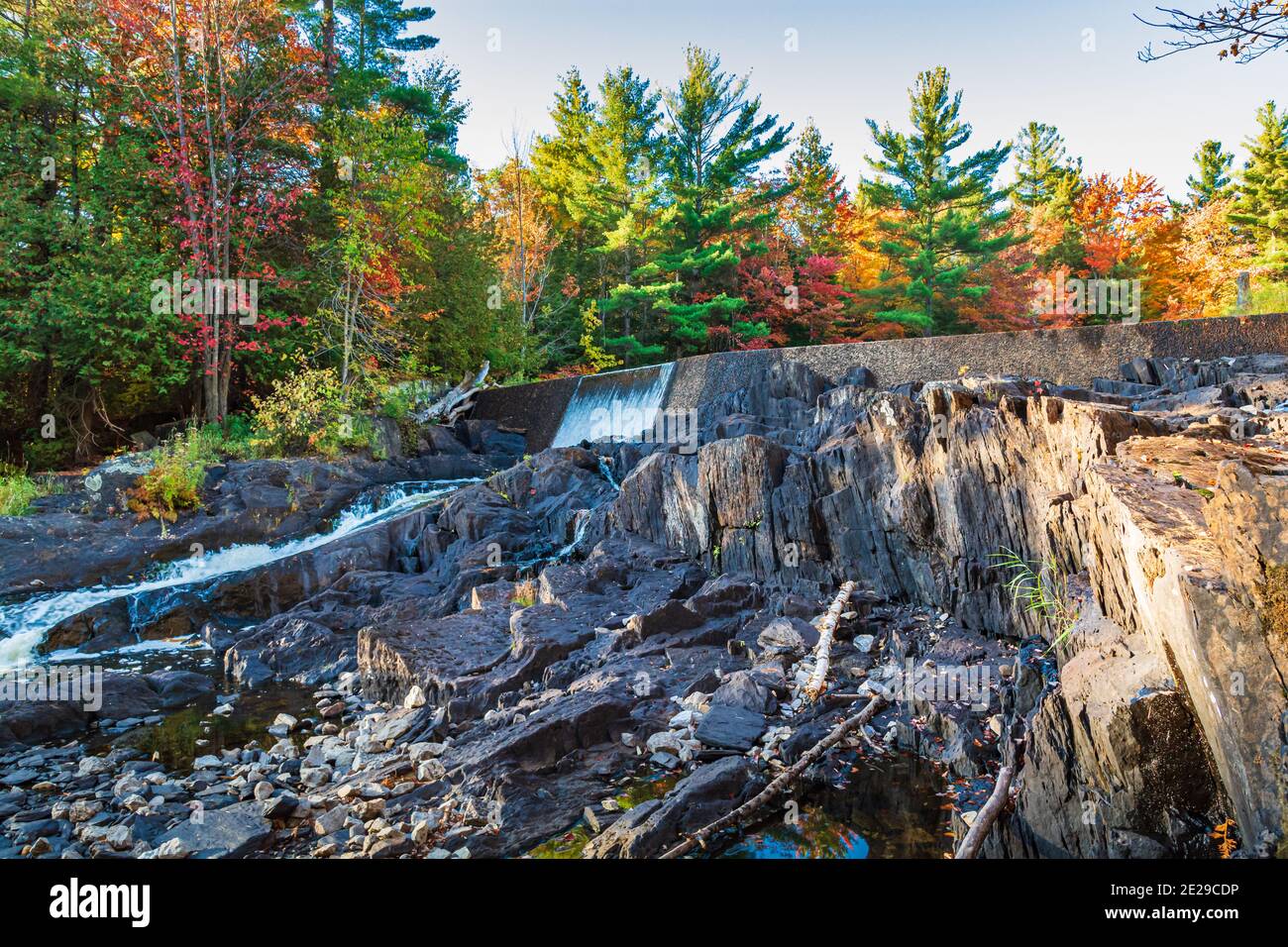 Algonquin Park Ontario Canada In Autumn Stock Photo