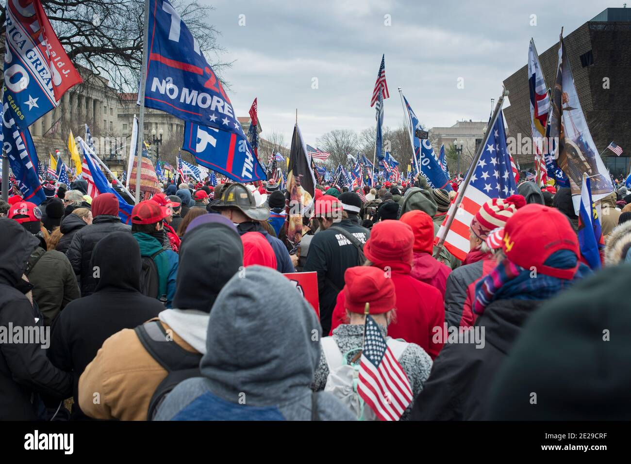 Save America Rally, moments before Capitol Protest begins. Washington ...