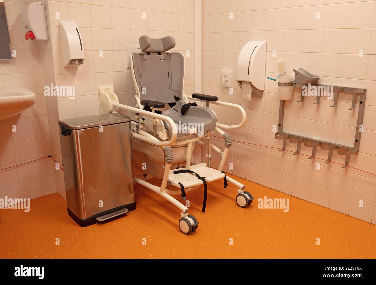 Toilet chair adjusted for children, modern seat Stock Photo Alamy