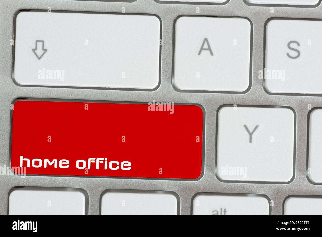 A computer and home office Stock Photo