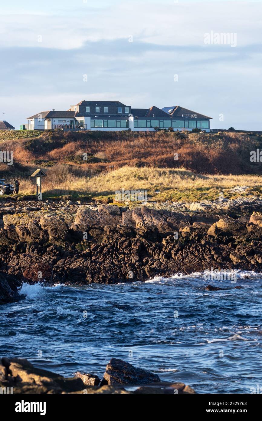 The Crail Golfing Society is a Scottish golf club established in February 1786 in the Golf Hotel, Crail, Fife. It is the seventh oldest golf course. Stock Photo