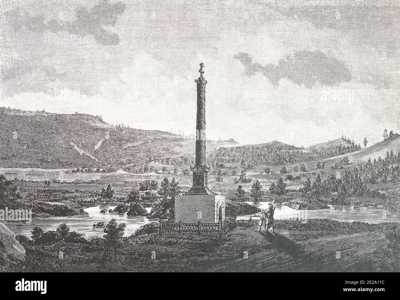 Vintage photo of alexander column hi-res stock photography and images ...