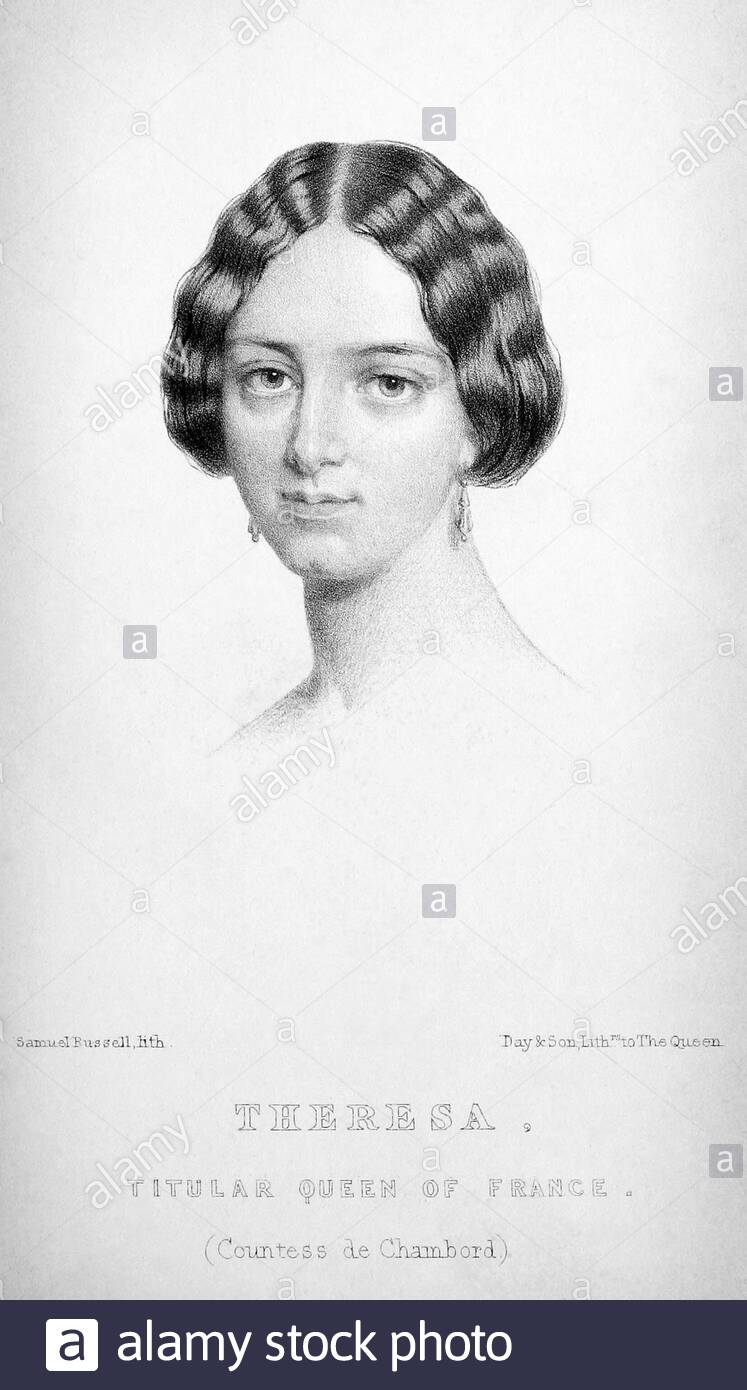 Archduchess Maria Theresa of AustriaEste, Countess of Chambord, 1817