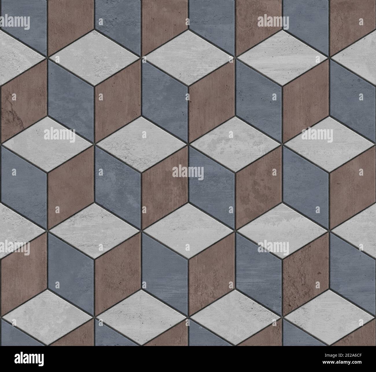 Seamless Vintage Background Tiles Texture Optical Illusion Of Cubes Seamless Vintage Background Tiles Texture Optical Illusion Of Cubes