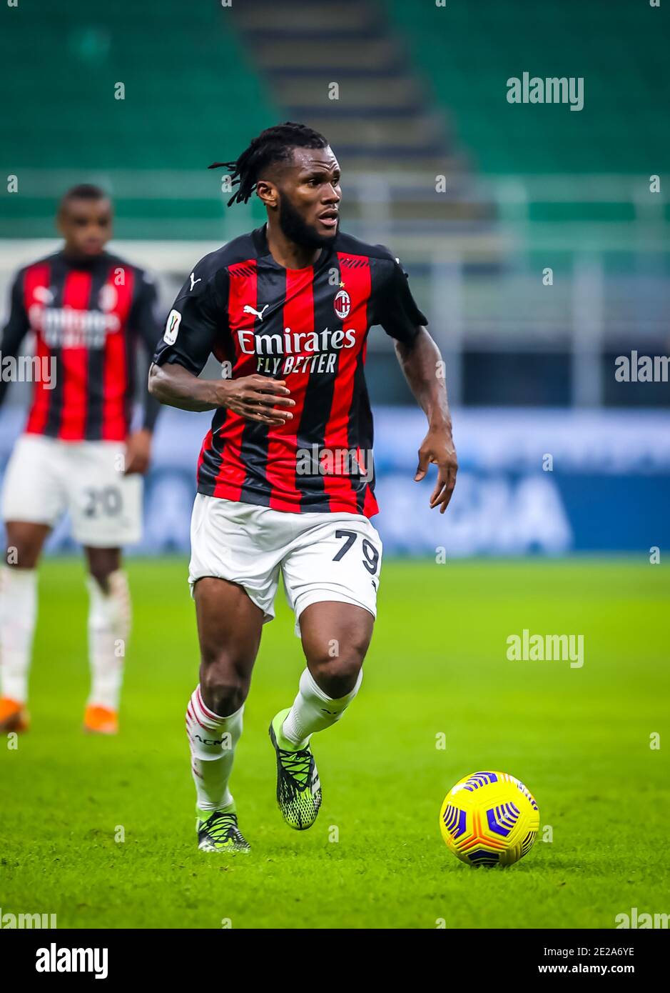 Milan Italy 12th Jan 2021 Franck Kessie Of Ac Milan In Action During Ac Milan Vs Torino Fc Italian Football Coppa Italia Match In Milan Italy January 12 2021 Credit Independent Photo
