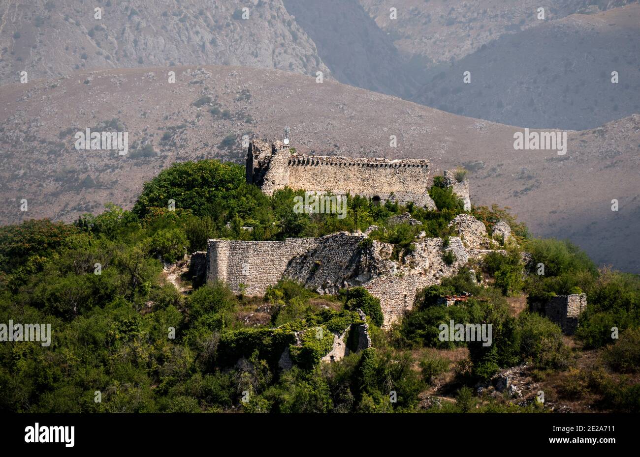 Orsini castle, Italy, Abruzzo, Massa D'Albe Stock Photo